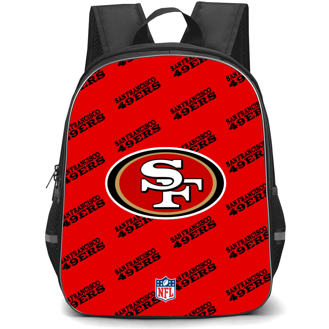 NFL San Francisco 49ers Backpack StudentPack - San Francisco 49ers Medley Monogram Wordmark