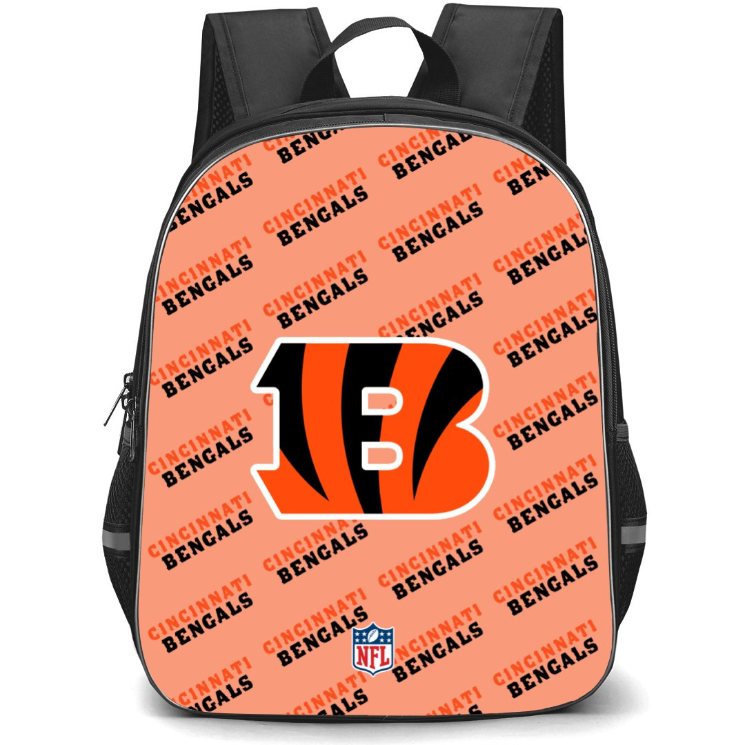 NFL Cincinnati Bengals Backpack StudentPack - Cincinnati Bengals Medley Monogram Wordmark