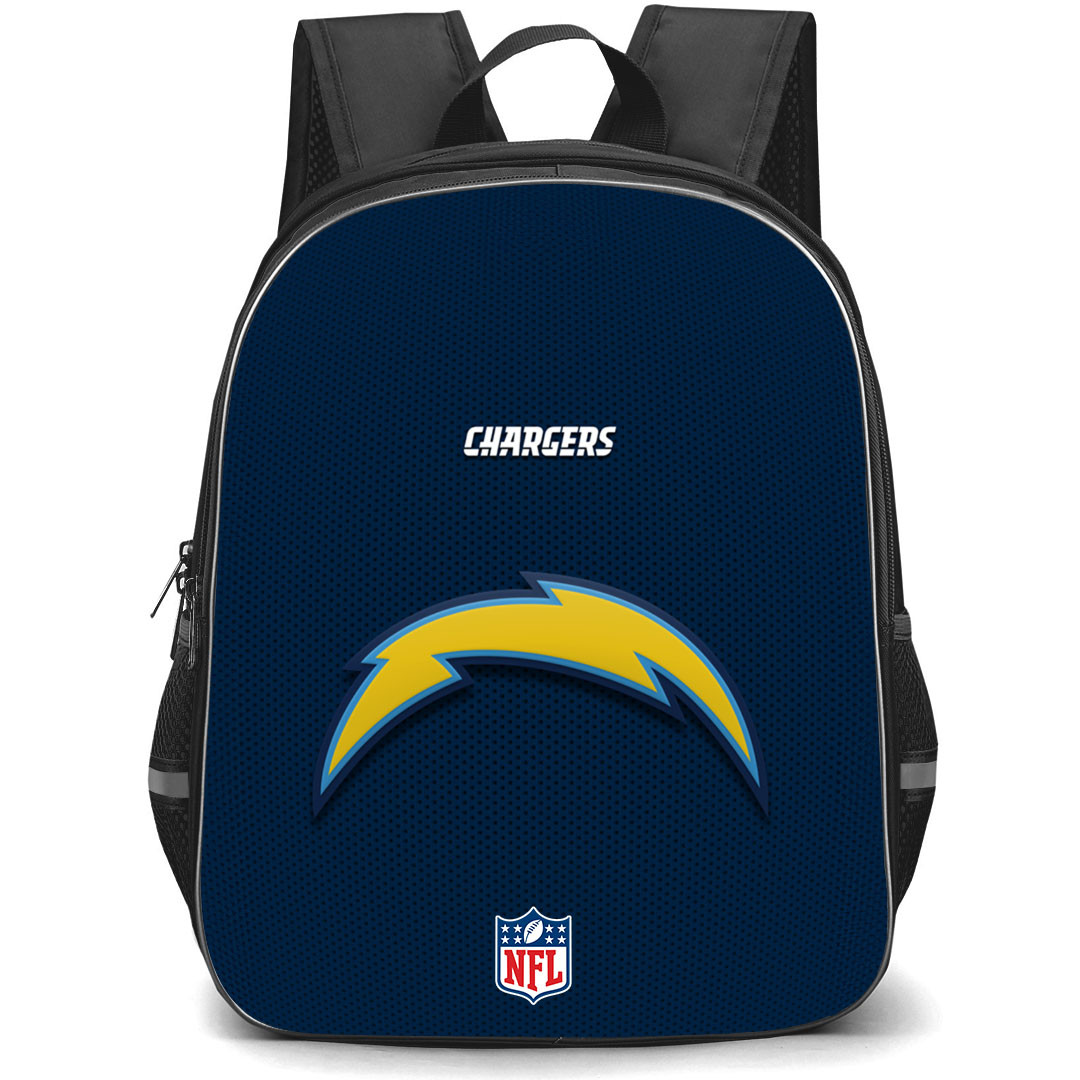 NFL Los Angeles Chargers Backpack StudentPack - Team Logo On Blue Background