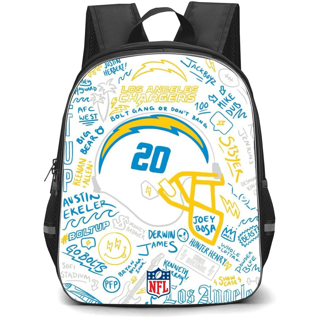 NFL Los Angeles Chargers Backpack StudentPack - Los Angeles Chargers Bolt Gang Or Dont Bang Poster