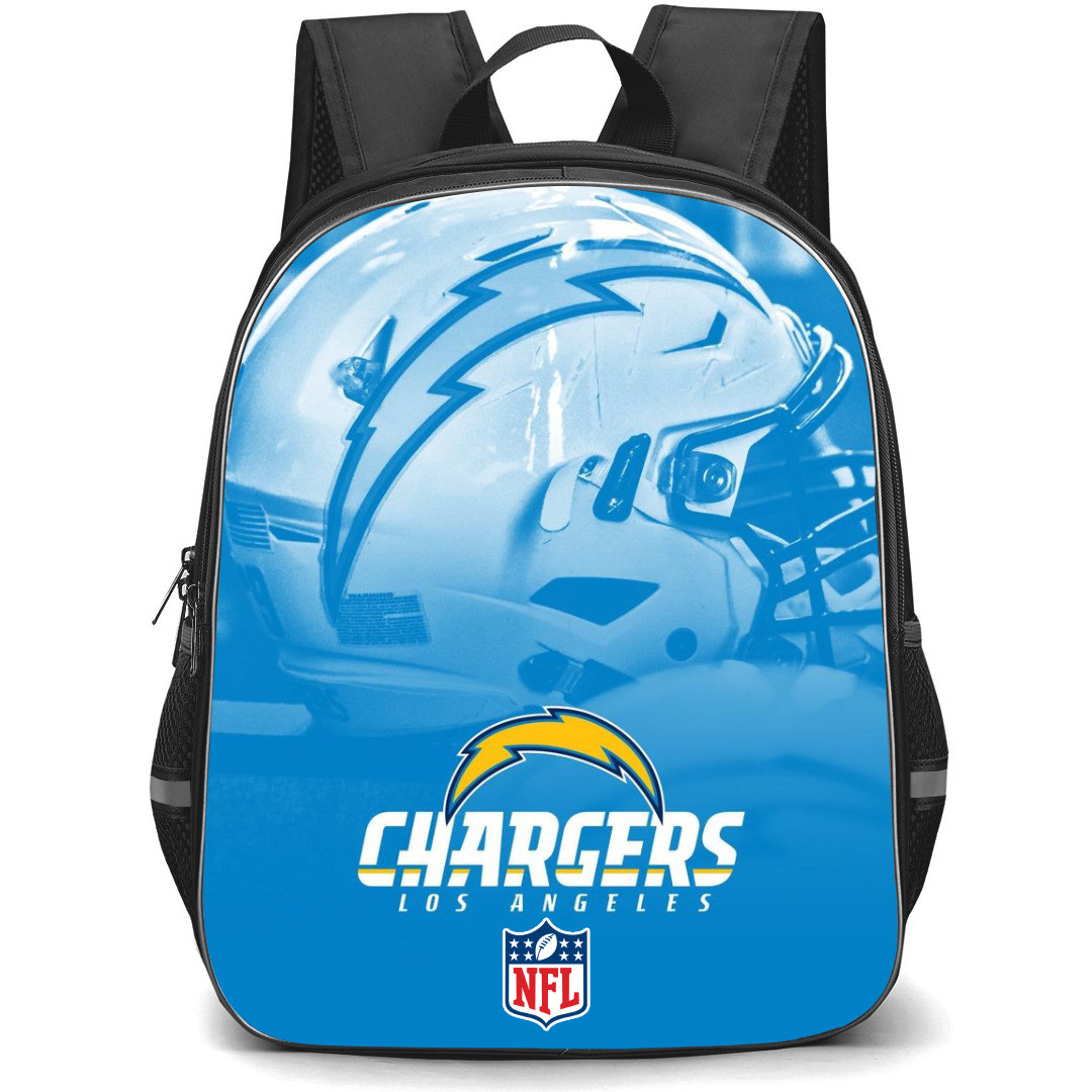 NFL Los Angeles Chargers Backpack StudentPack - Los Angeles Chargers Helmet Photoshoot Poster