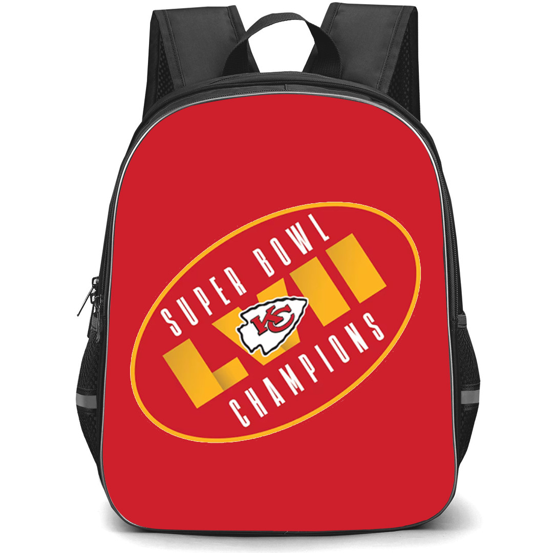NFL Kansas City Chiefs Backpack StudentPack - Kansas City Chiefs Super Bowl LVll Champions Emblem Sticker