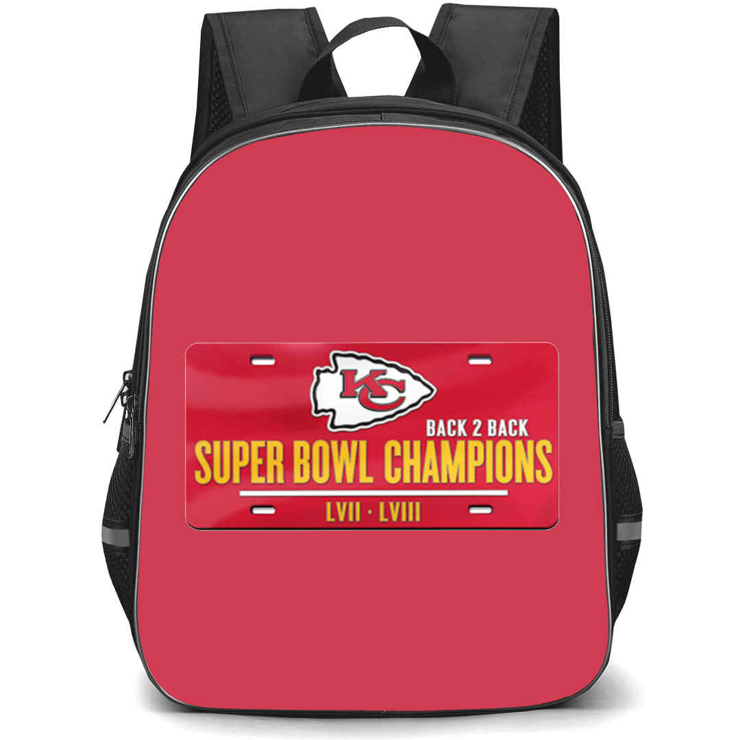 NFL Kansas City Chiefs Backpack StudentPack - Kansas City Chiefs Back-To-Back Super Bowl Champions Sticker