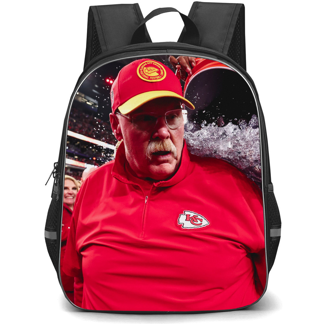 NFL Kansas City Chiefs Backpack StudentPack - Kansas City Chiefs Coach Andy Reid Won his 3rd Super Bowl Title Poster