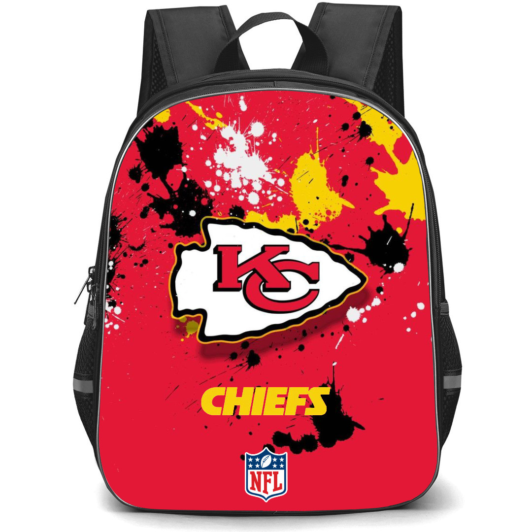 NFL Kansas City Chiefs Backpack StudentPack - Kansas City Chiefs Logo On Red Background