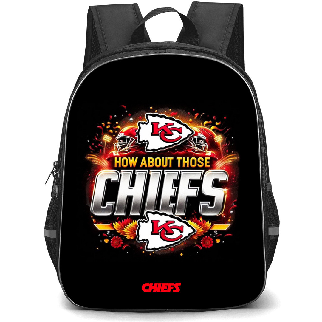 NFL Kansas City Chiefs Backpack StudentPack - Chiefs Logo With How About Those Illustration Artwork