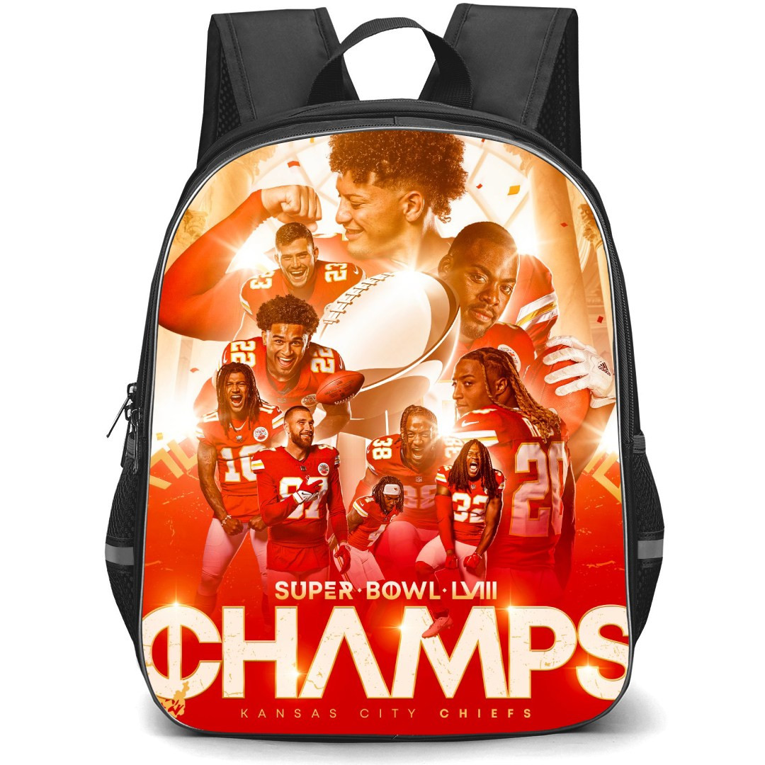 NFL Kansas City Chiefs Backpack StudentPack - Kansas City Chiefs Super Bowl LVIII Champs Poster
