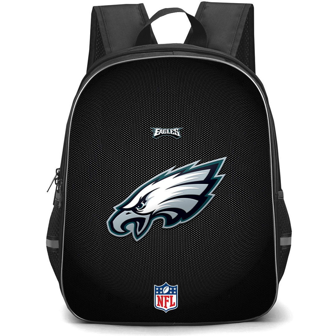 NFL Philadelphia Eagles Backpack StudentPack - Team Logo On Black Background