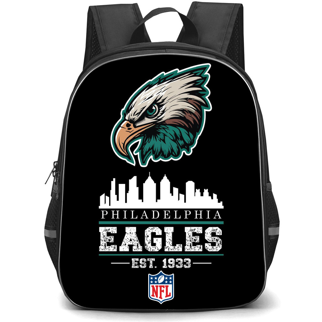 NFL Philadelphia Eagles Backpack StudentPack - Philadelphia Eagles Sublimation Design On Black Background