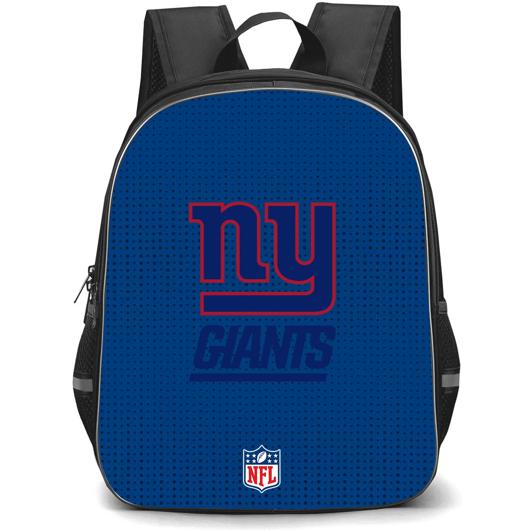 NFL New York Giants Backpack StudentPack - Team Logo On Blue Background