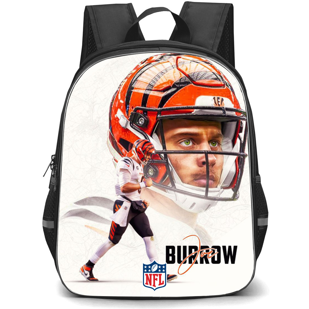 NFL Joe Burrow Backpack StudentPack - Joe Burrow Cincinnati Bengals Candid On Dark Background Poster
