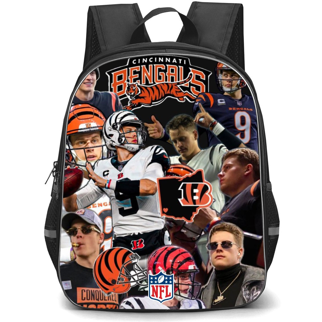 NFL Joe Burrow Backpack StudentPack - Joe Burrow Cincinnati Bengals Collage Poster