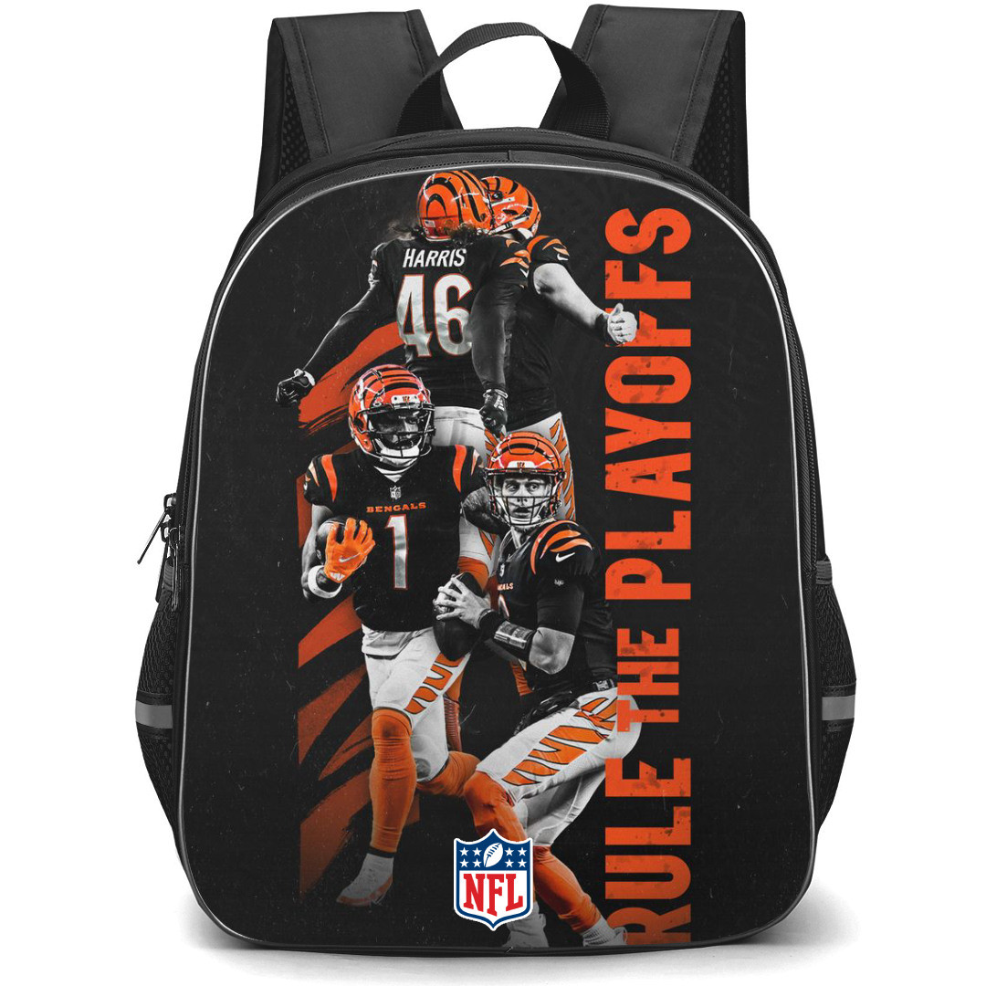 NFL Joe Burrow Backpack StudentPack - Joe Burrow Cincinnati Bengals Rule The Playoffs Poster