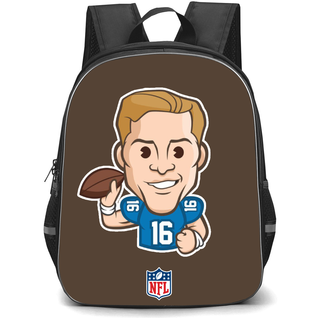 NFL Jared Goff Backpack StudentPack - Jared Goff Cartoon Emoji Die Cut Sticker