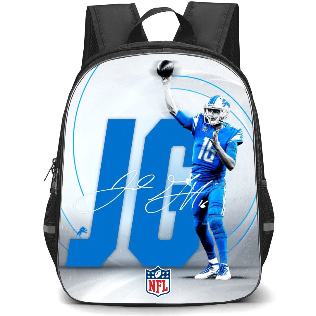 NFL Jared Goff Backpack StudentPack - Jared Goff Detroit Lions Gameday Poster