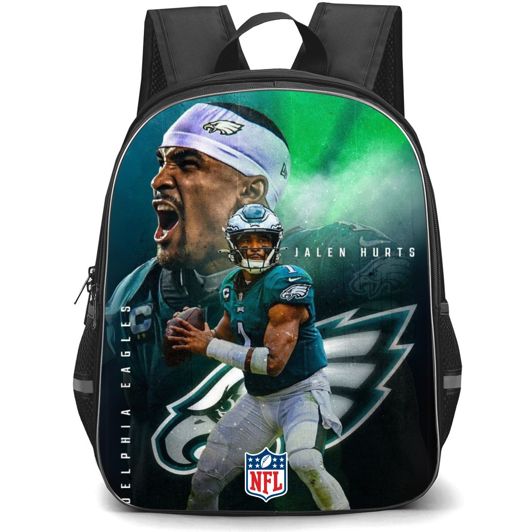 NFL Jalen Hurts Backpack StudentPack - Jalen Hurts Philadelphia Eagles Canvas Art Poster