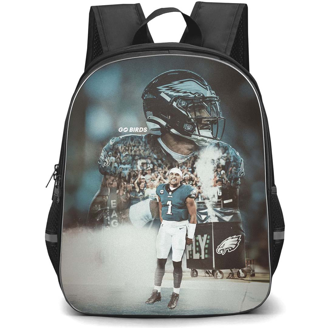 NFL Jalen Hurts Backpack StudentPack - Jalen Hurts 1 Philadelphia Eagles Wrappin' Up The Day Poster