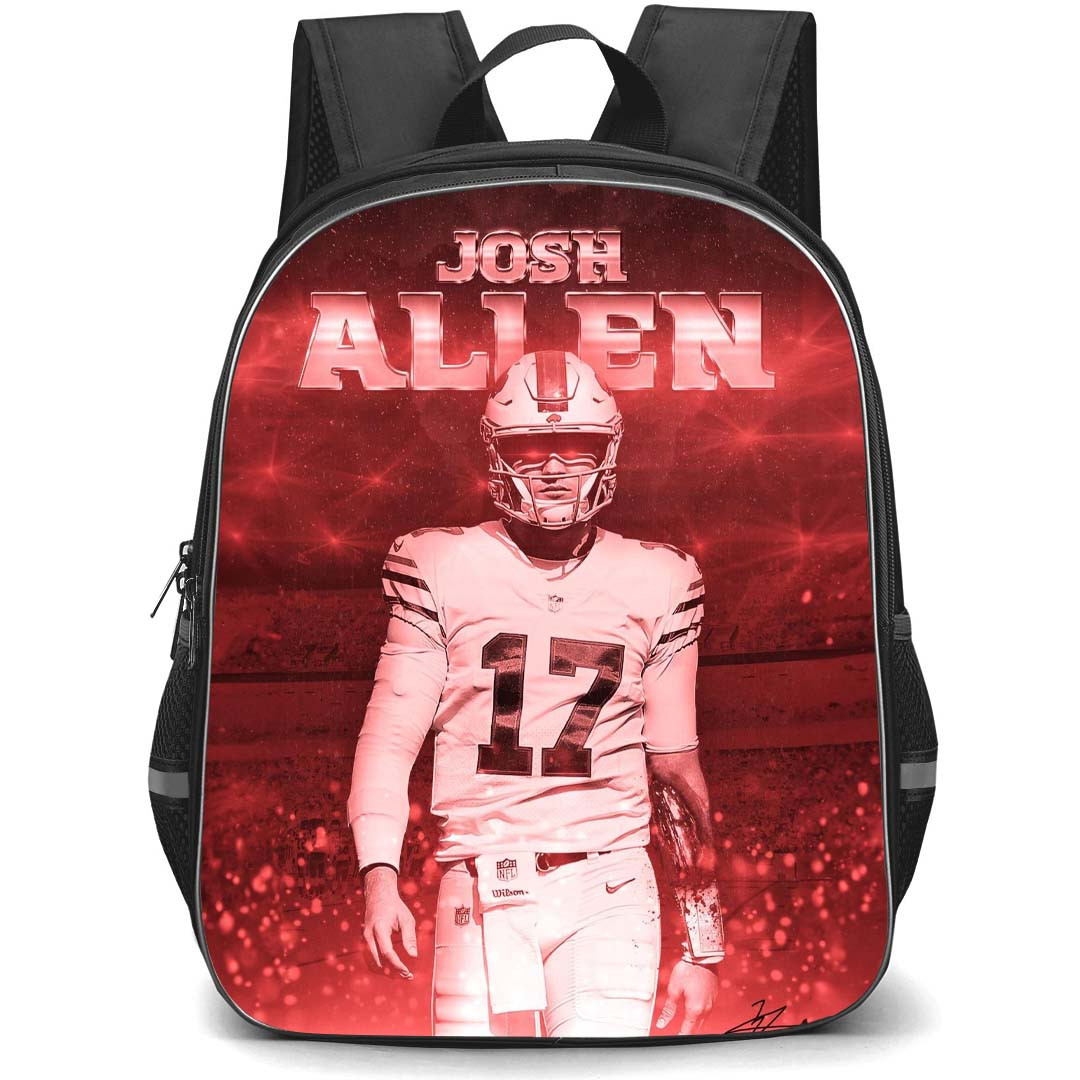 NFL Josh Allen Backpack StudentPack - Josh Allen 17 Buffalo Bills Terminator Graphic Art