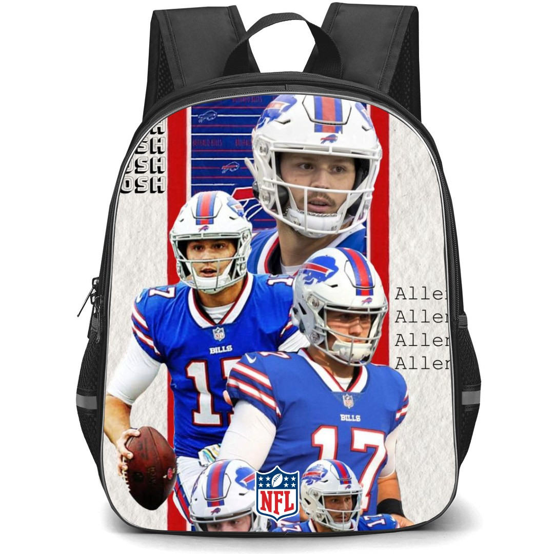 NFL Josh Allen Backpack StudentPack - Josh Allen Buffalo Bills Collage Poster