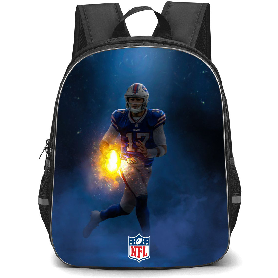 NFL Josh Allen Backpack StudentPack - Josh Allen Buffalo Bills On Fire Poster