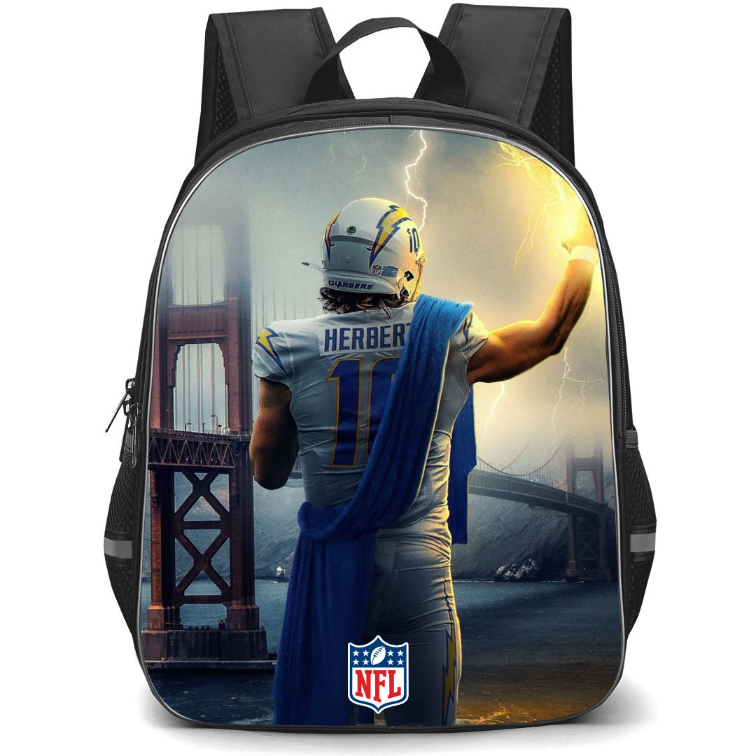 NFL Justin Herbert Backpack StudentPack - Justin Herbert Los Angeles Chargers We Are The Storm Poster