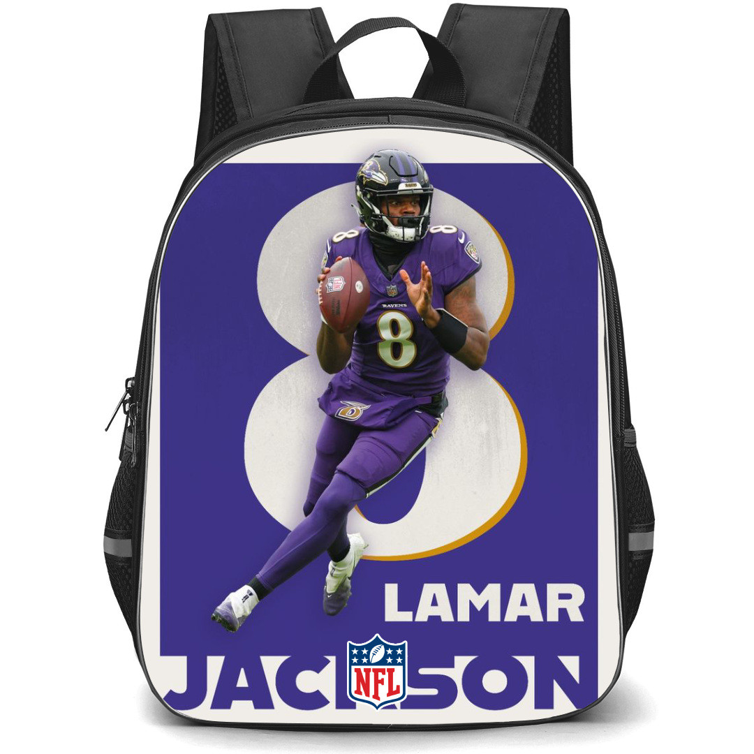 NFL Lamar Jackson Backpack StudentPack - Lamar Jackson Baltimore Ravens NFL MVP Poster