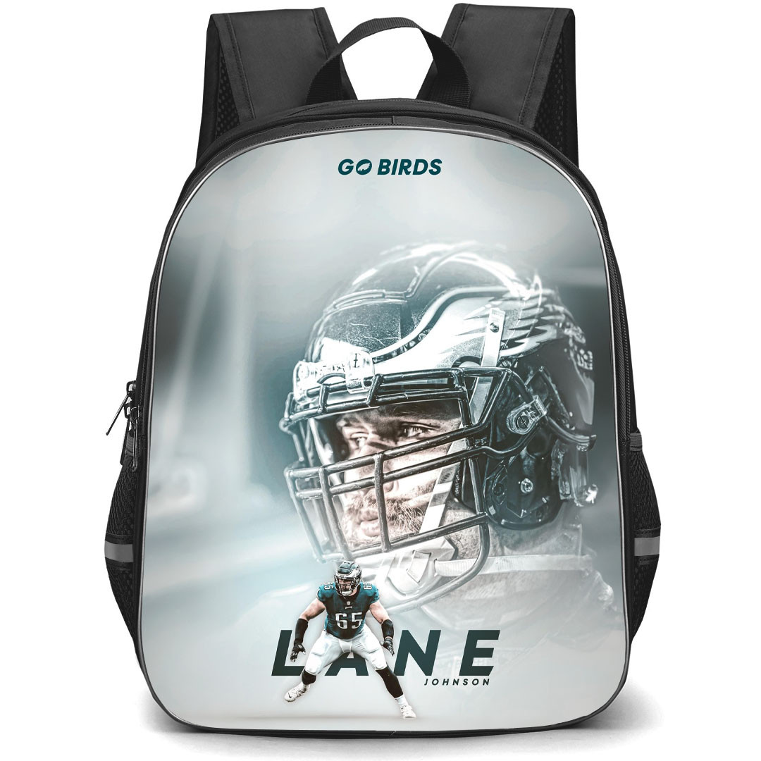 NFL Lane Johnson Backpack StudentPack - Lane Johnson Philadelphia Eagles Go Birds Poster