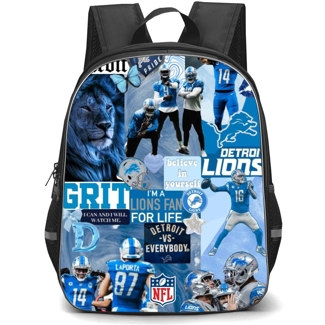 NFL Detroit Lions Backpack StudentPack - Detroit Lions Collage Poster