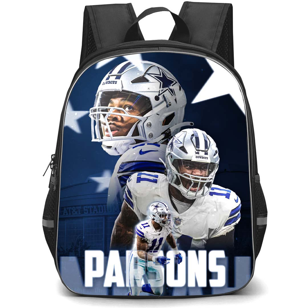 NFL Micah Parsons Backpack StudentPack - Micah Parsons 11 Dallas Cowboys Poster Art