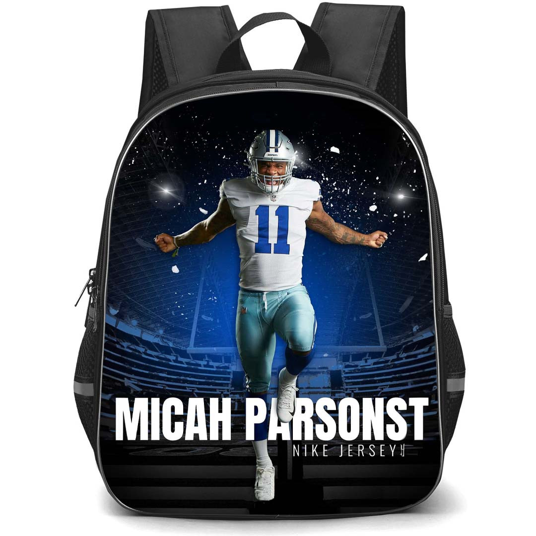 NFL Micah Parsons Backpack StudentPack - Micah Parsons 11 Dallas Cowboys Roar Like a Lion Poster