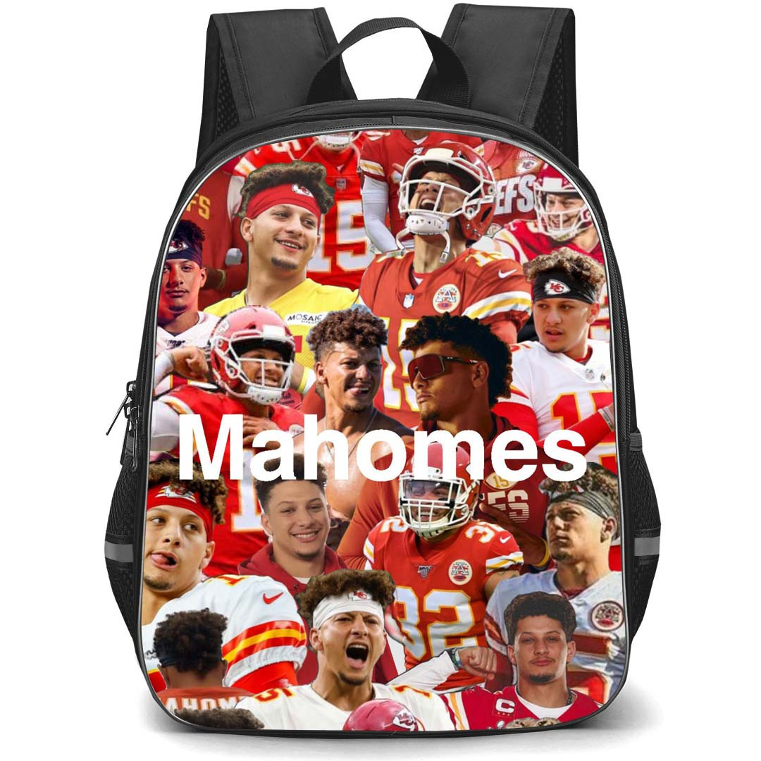 NFL Patrick Mahomes Backpack StudentPack - Patrick Mahomes Kansas City Chiefs Portrait Collage