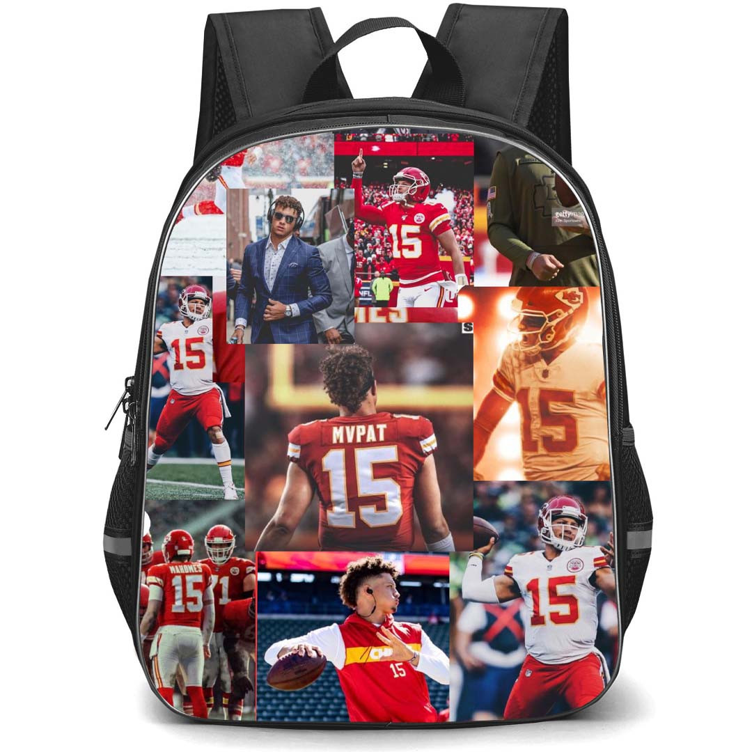 NFL Patrick Mahomes Backpack StudentPack - Patrick Mahomes Kansas City Chiefs Poster Collage