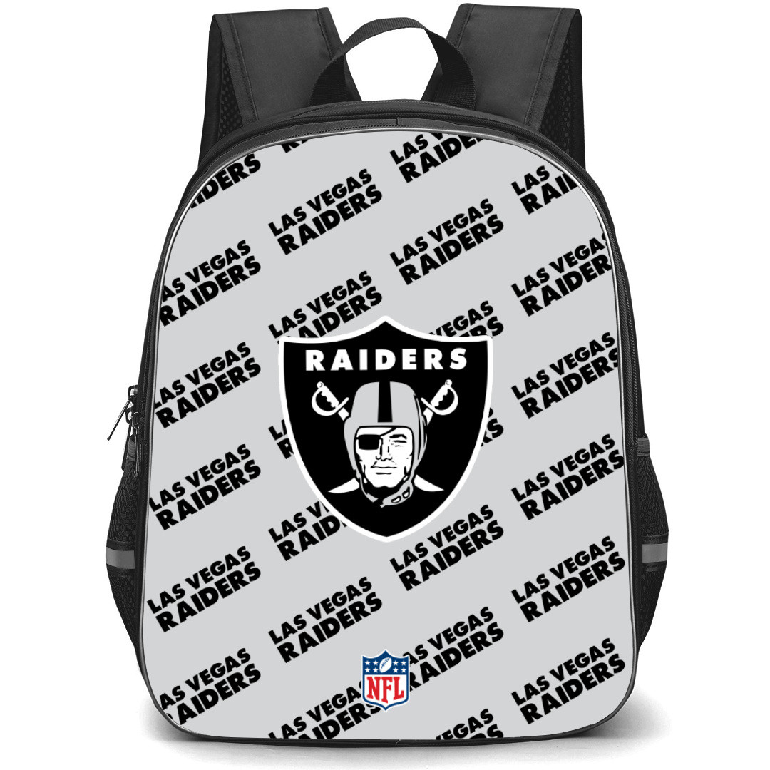 NFL Las Vegas Raiders Backpack StudentPack - Las Vegas Raiders Medley Monogram Wordmark
