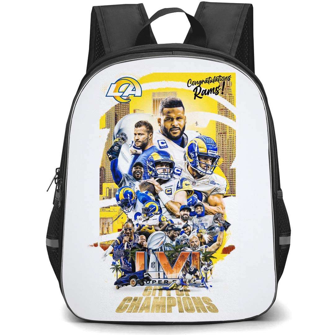 NFL Los Angeles Rams Backpack StudentPack - LA Rams Championship Poster