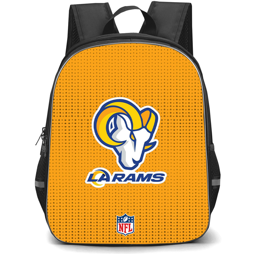 NFL Los Angeles Rams Backpack StudentPack - Team Logo On Yellow Background