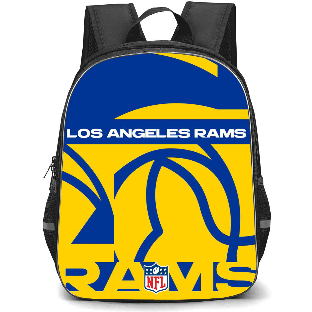 NFL Los Angeles Rams Backpack StudentPack - Los Angeles Rams Yellow Blue Design Art Poster
