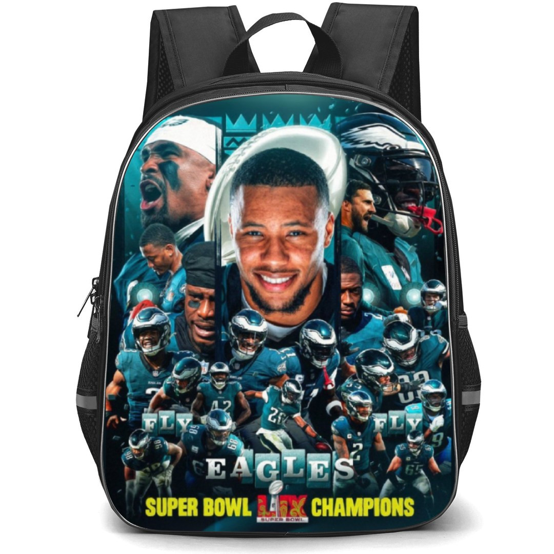 NFL Super Bowl 2025 Backpack StudentPack - Super Bowl 2025 Philadelphia Eagles All Team Members Portrait