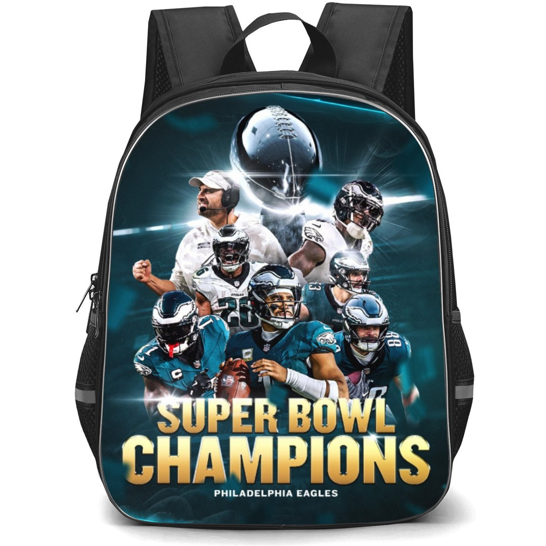 NFL Super Bowl 2025 Backpack StudentPack - Super Bowl 2025 Philadelphia Eagles Champions Golden Text