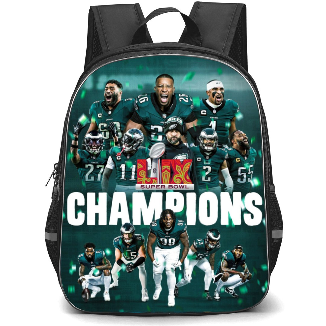 NFL Super Bowl 2025 Backpack StudentPack - Super Bowl 2025 Philadelphia Eagles Champions Team Poster