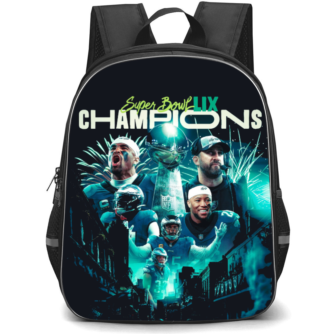 NFL Super Bowl 2025 Backpack StudentPack - Super Bowl 2025 Philadelphia Eagles Champions Firework Background Poster