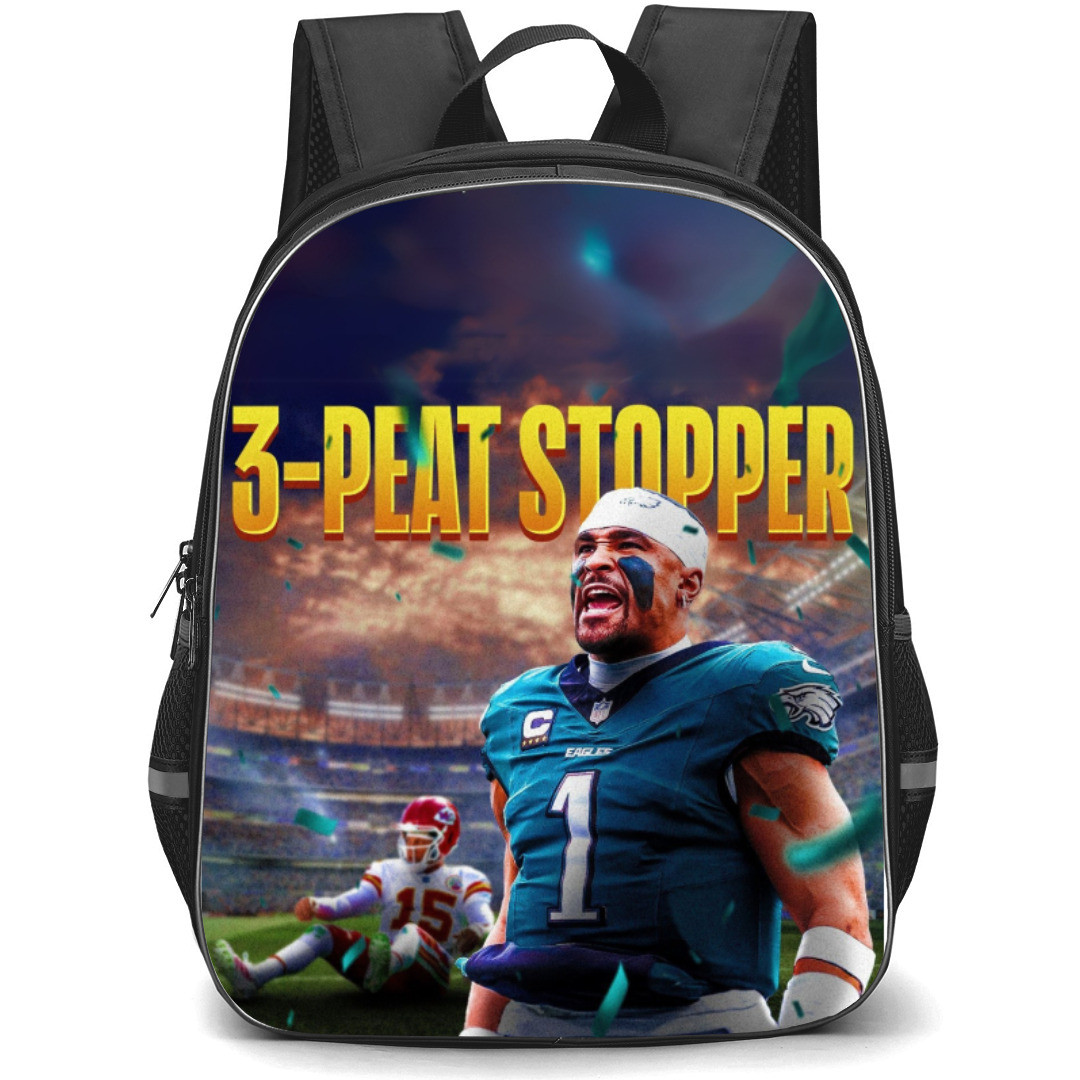 NFL Super Bowl 2025 Jalen Hurts Backpack StudentPack - Super Bowl 2025 Jalen Hurts 3Peat Stopper
