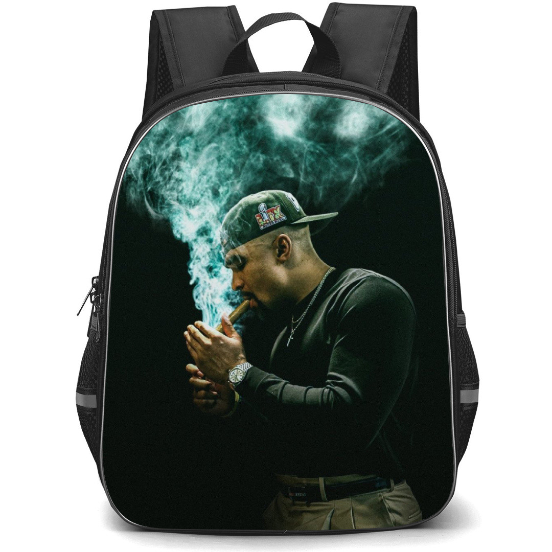 NFL Super Bowl 2025 Jalen Hurts Backpack StudentPack - Super Bowl 2025 Jalen Hurts Smoking Cigar