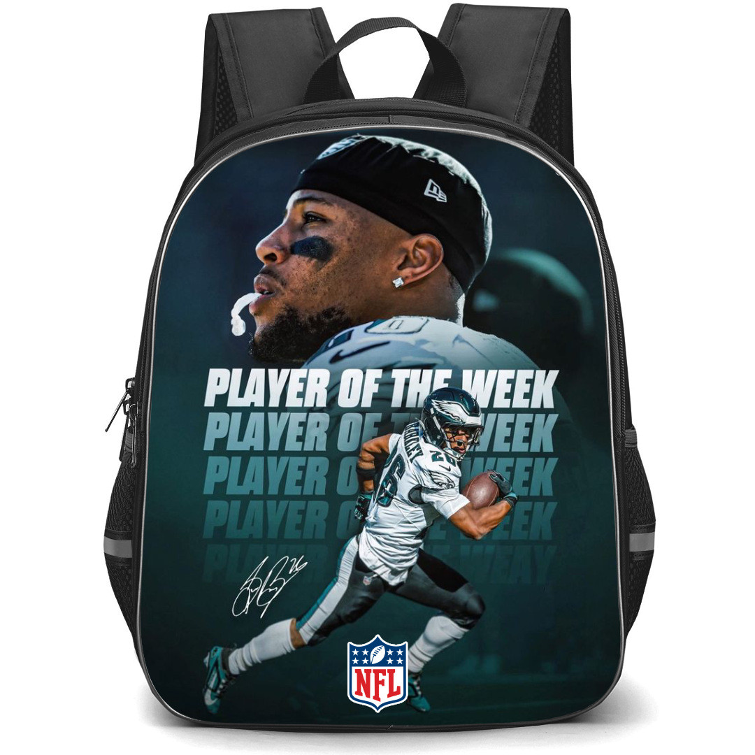 NFL Saquon Barkley Backpack StudentPack - Saquon Barkley Philadelphia Eagles Running Player Of The Week Poster