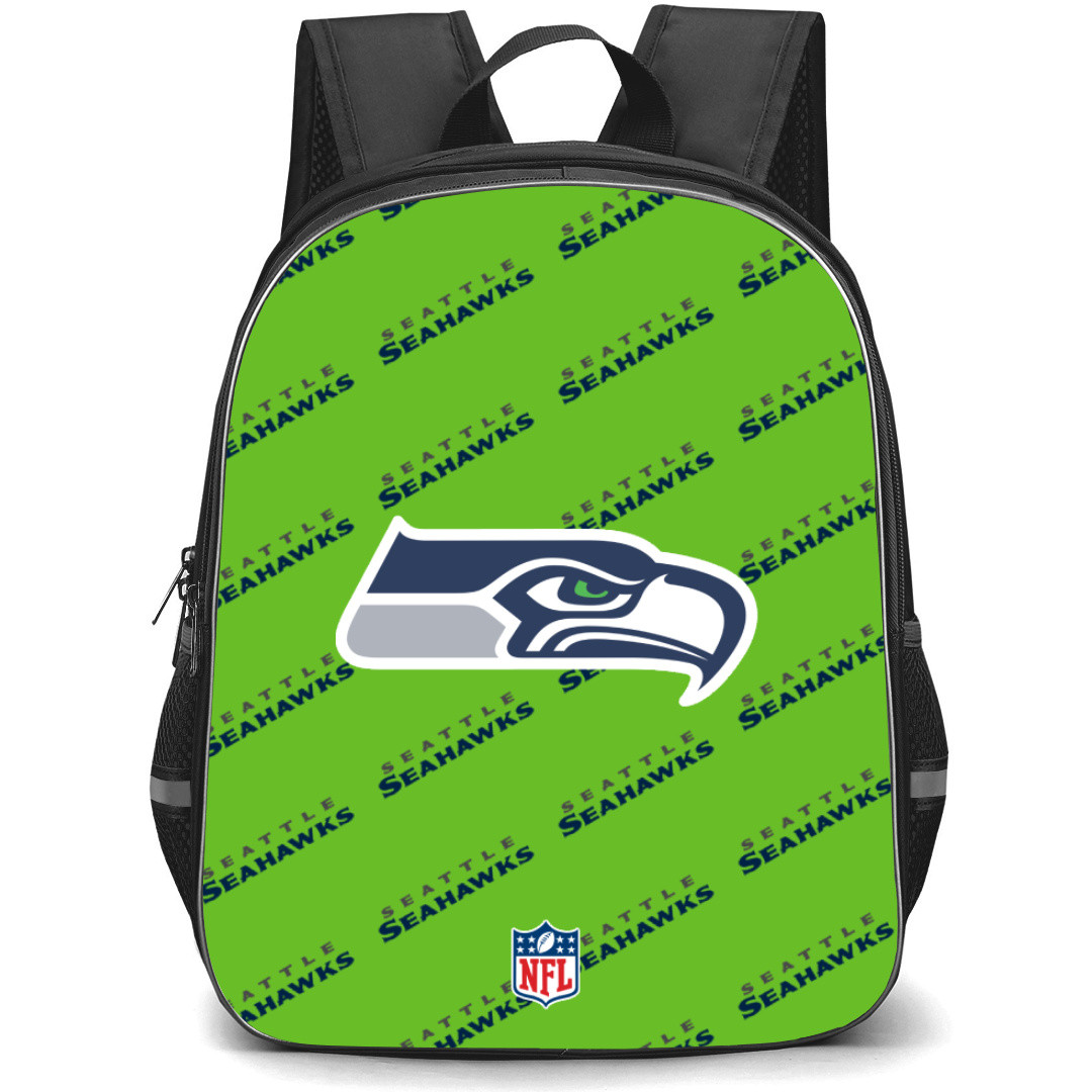 NFL Seattle Seahawks Backpack StudentPack - Seattle Seahawks Medley Monogram Wordmark