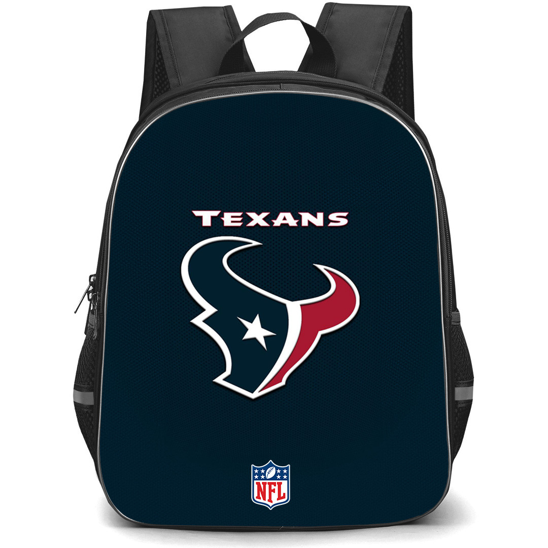 NFL Houston Texans Backpack StudentPack - Team Logo On Blue Background