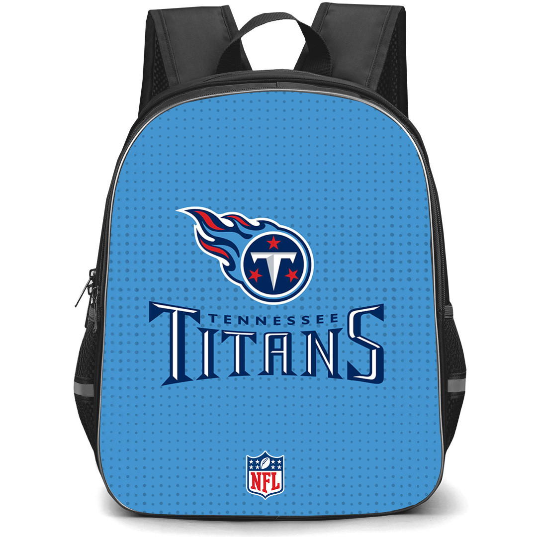 NFL Tennessee Titans Backpack StudentPack - Team Logo On Blue Background