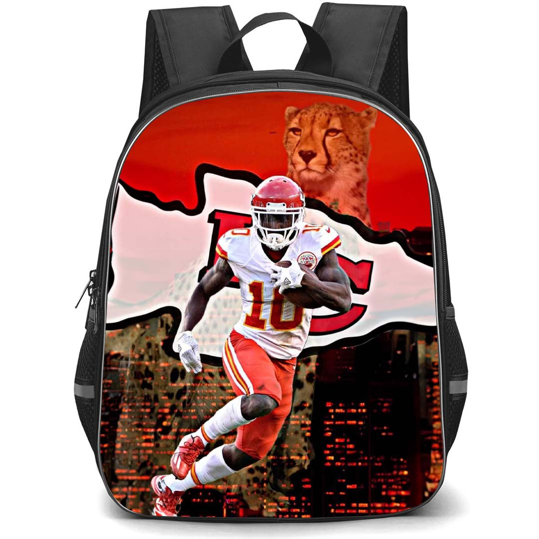 NFL Tyreek Hill Backpack StudentPack - Tyreek Hill 10 Miami Dolphins Rushing Play Poster