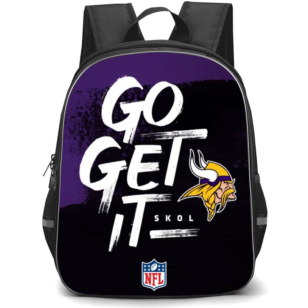 NFL Minnesota Vikings Backpack StudentPack - Minnesota Vikings Go Get It Skol Poster
