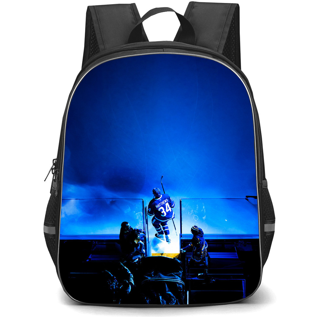 NHL Auston Matthews Backpack School Bag StudentPack - Auston Matthews Auston Matthews Toronto Maple Leafs Behind The Scenes Tunnel Shot Poster