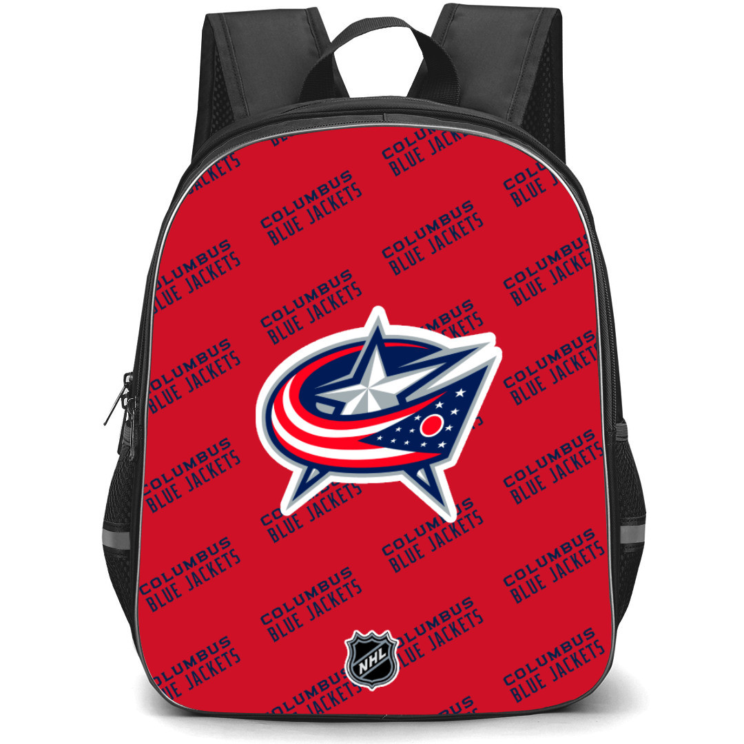 NHL Columbus Blue Jackets Backpack StudentPack - Columbus Blue Jackets Medley Monogram Wordmark